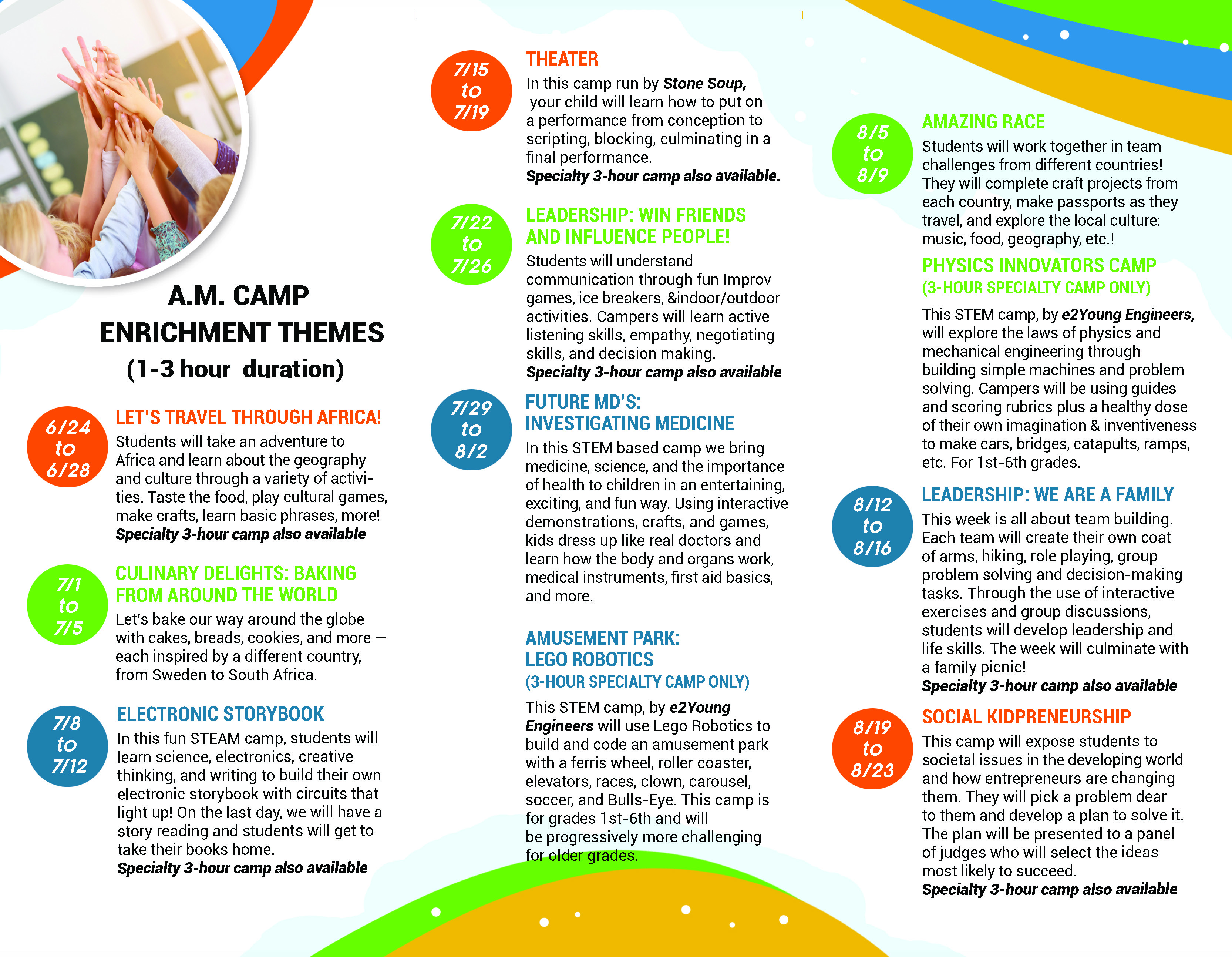 2019 Camp Brochure 2